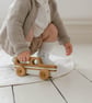 Wooden Toy Car - Station Wagon - White - Traditional Wooden Toys - Auto Toys - Image 2
