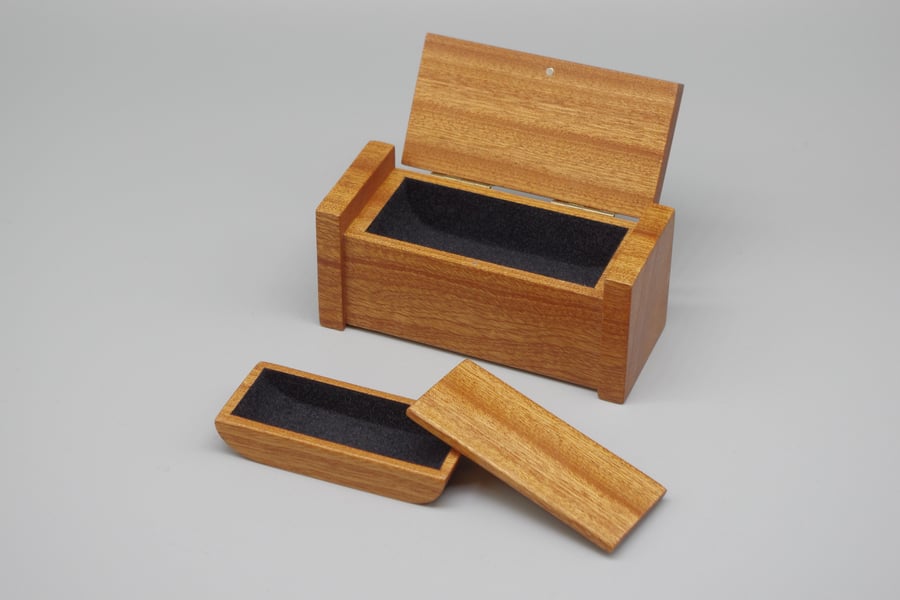 Wooden trinket, ring box. Handmade. 