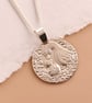 Mother Goose Engraved Sterling Silver Coin Necklace - Image 6