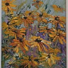 Rudbeckia Original Oil Painting