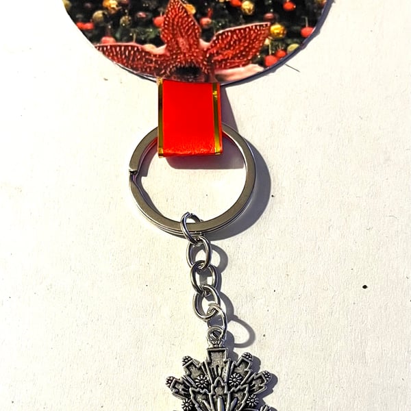 Valentine’s Day gift heart keyring Stranger things birthday gift