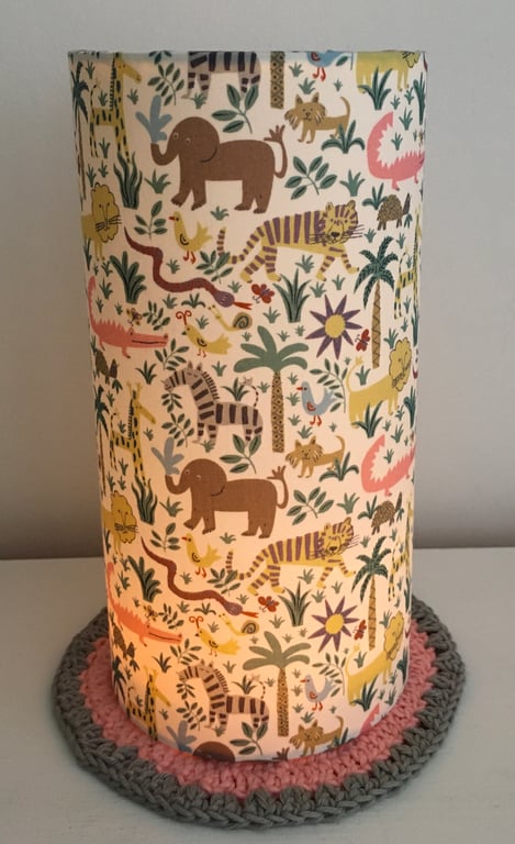 Liberty Louie’s Jungle -Handmade Nursery Night Light. 
