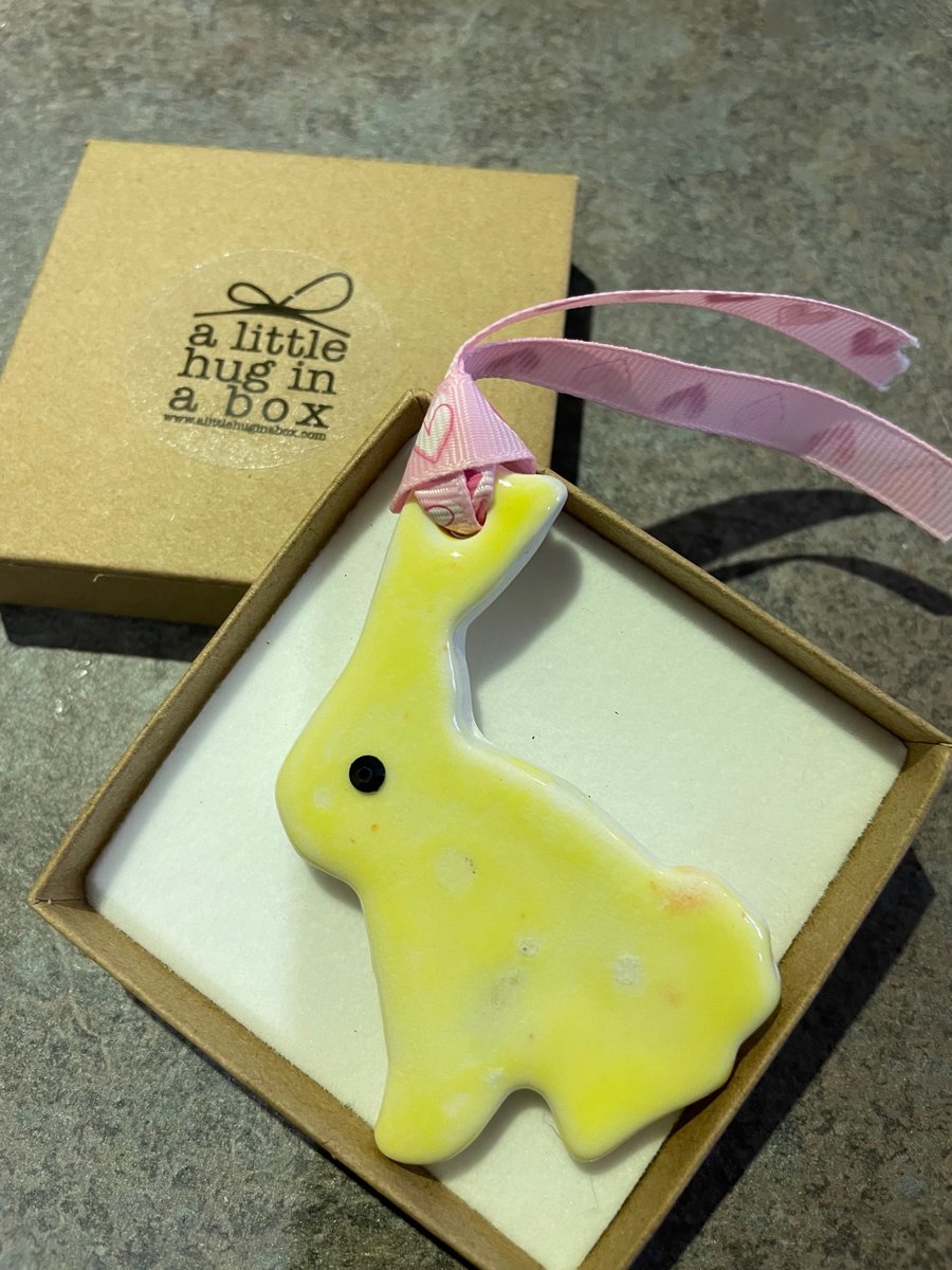 A little hug in a box Easter bunny gift