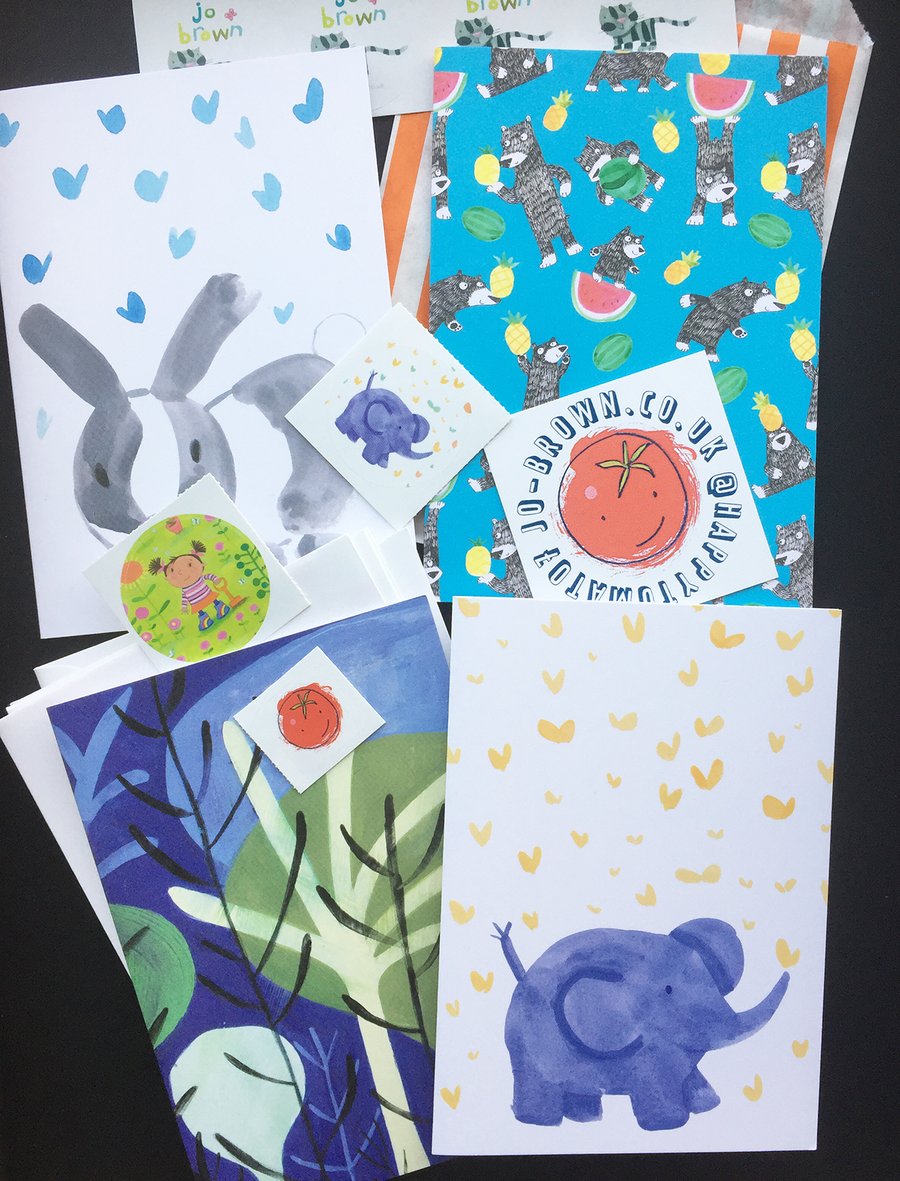 Mixed cards bargain selection by Jo Brown, box 4