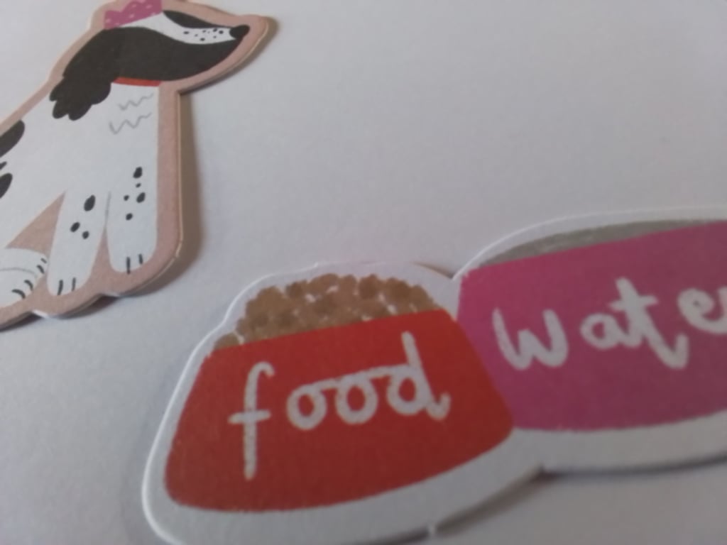 Handmade card. Any occasion card. Blank card.  Dog. Ref 307