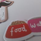 Handmade card. Any occasion card. Blank card.  Dog. Ref 307