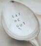 Rude spoon, Eat Me Out, handstamped dessertspoon - Image 2
