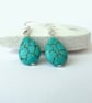 Turquoise teardrop earrings - Image 3