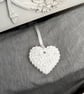 White Marbled Hanging Heart Aroma Stone - Fragrance Diffuser 