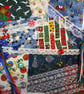 Mini Christmas slow stitching or junk journal kit for a beginner