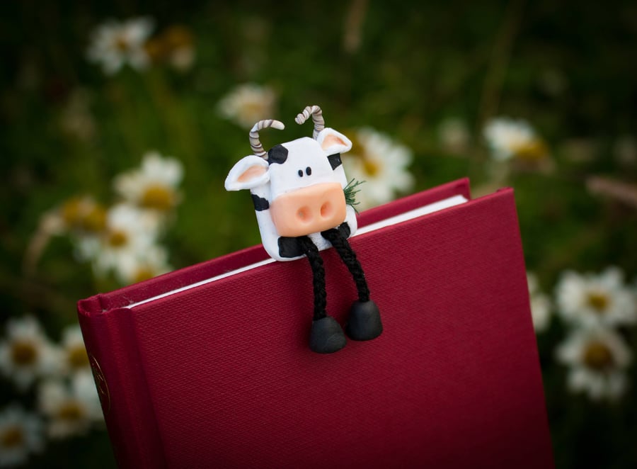 Fred the Friesian Cow Bookmark