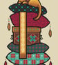 312 - Princess and the Purr Cross Stitch Pattern: Cat on the cushions (PDF Chart - Image 2