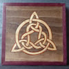 Wood veneer coaster