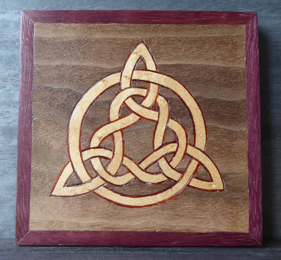 Wood veneer coaster