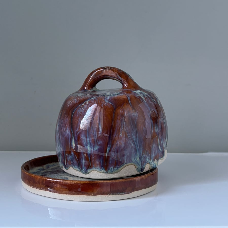 Sconds sale - Handmade small ceramic butter dish