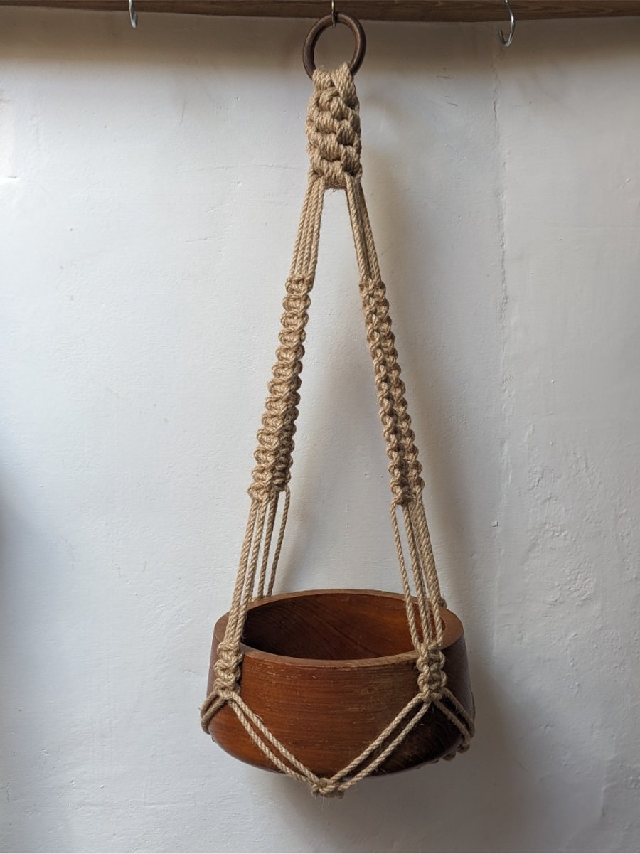 Natural Jute Tassel Free Macrame Plant Hanger