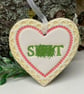 Summer seconds Small Ceramic heart decoration Swear words 
