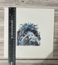 Small Watercolour Original Painting of Black Cockapoo Dog for 8" Frame - Image 5