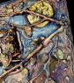 Handcrafted Altered Sketchbook (Watching the Moon) OOAK - Image 5