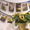 Book bunting - British wild flowers 2