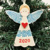 Ceramic Christmas Angel Pottery angel Christmas decoration 2020