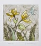 'Astrantia' - Original Handmade Collagraph. - Image 2