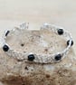 Hypersthene cuff bracelet. Gemstone wire wrap - Image 2