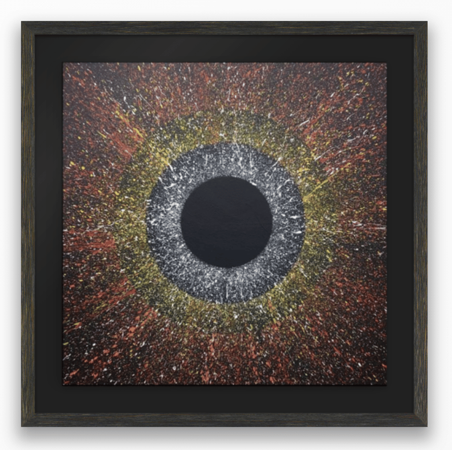 STAR CHOAS 2 - modern abstract art action painting