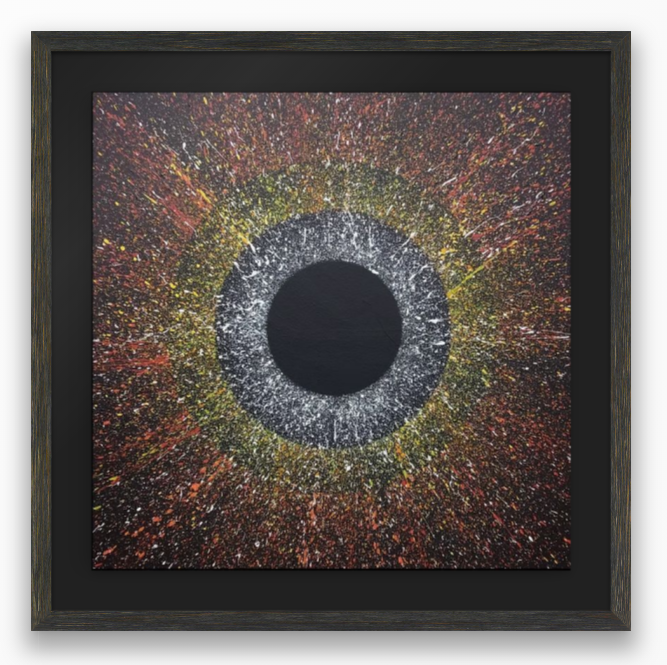 STAR CHOAS 2 - modern abstract art action painting