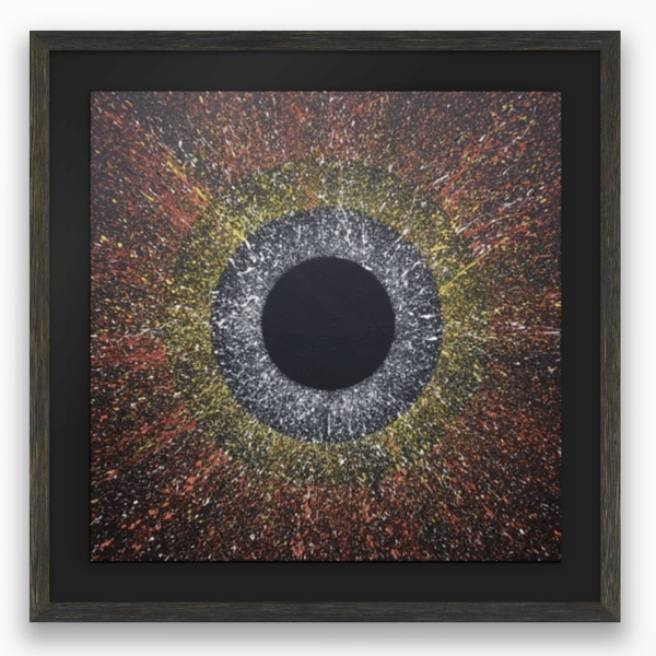 STAR CHOAS 2 - modern abstract art action painting