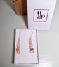 Healing Crystal Drop Earrings with Glass and Wood Bead and Yellow Brown Jasper  - Image 5