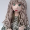 Abigail, 21" Handmade Cloth Doll, Collectable Rag Doll by Bearlescent, Keepsake 