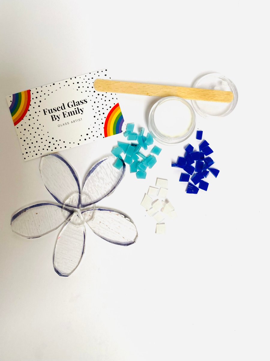 Make at Home Fused Glass Flower Kit