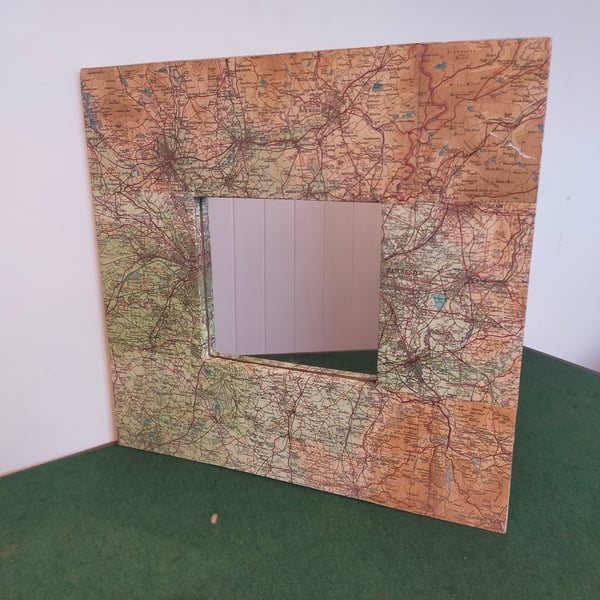 1952 Manchester map mirror