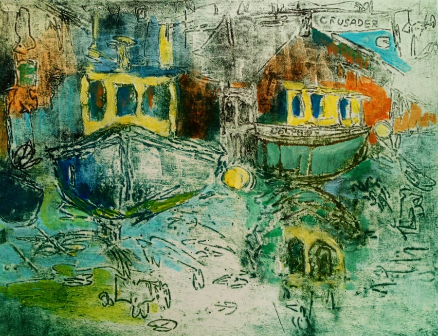 Scarborough Boats greetings card