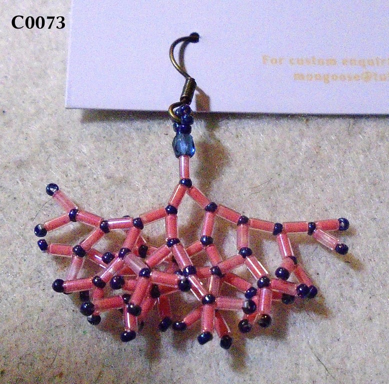 Fractal-style earrings (customisable)