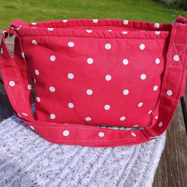 Polka dot shoulder bag  UK delivery free