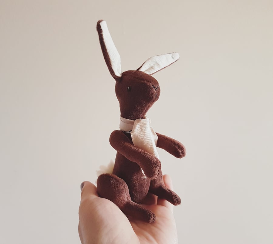 Chocolate Bunny, Soft Sculpture, Yum