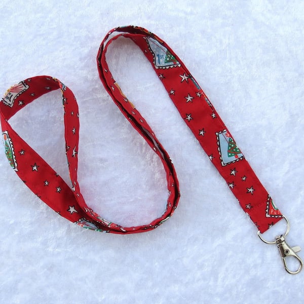 Liberty Lawn lanyard.  With swivel lobster clip. 19.7 inches, Christmas