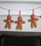 Gingerbread man garland, Christmas decor, festive bunting - Image 1