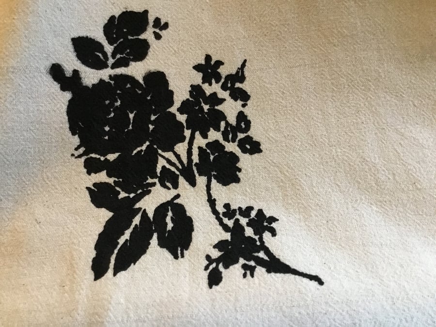 Tote bag. Flowers. Reusable tote bag