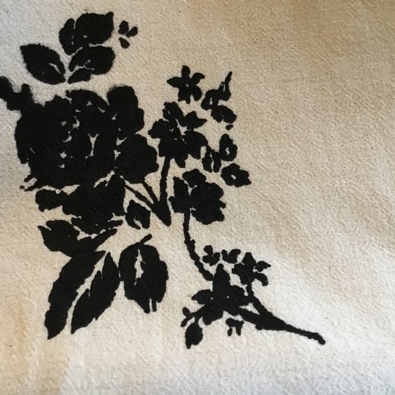 Tote bag. Flowers. Reusable tote bag