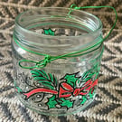 Christmas Upcycled Candle pot