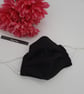 Face mask, small, nose wire,  3 layer,  adjustable in black  - Image 4