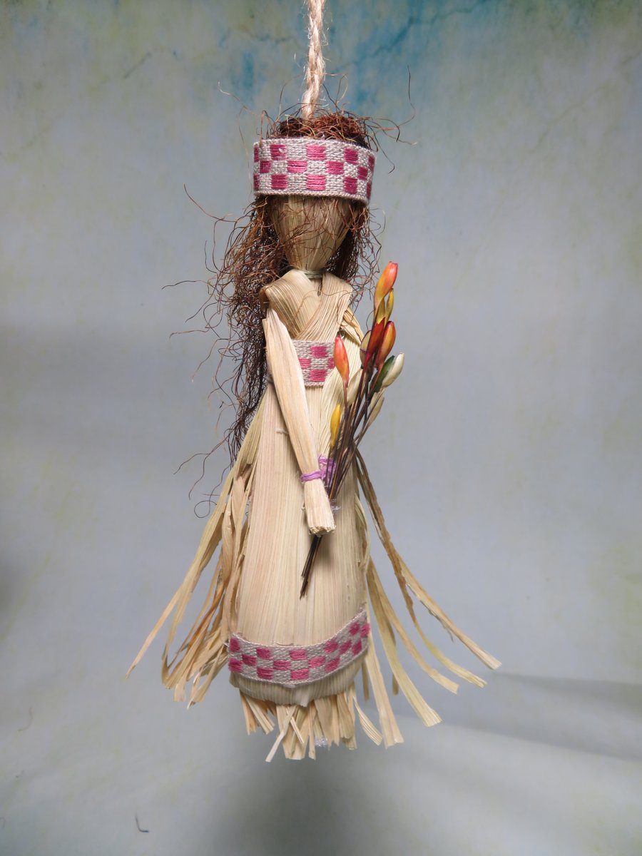 Corn Husk Indian Doll