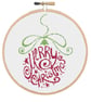 Christmas Cross Stitch Kit - Merry Christmas Bauble Cross Stitch - Image 2