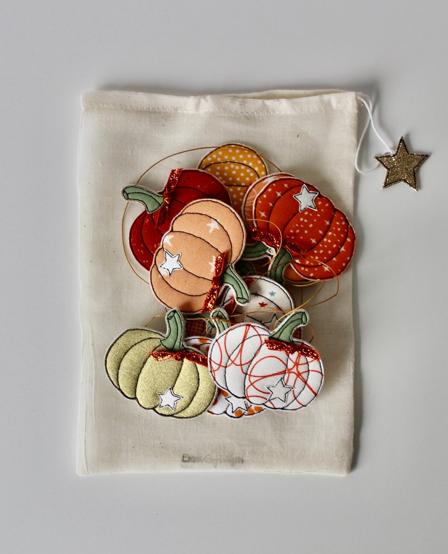 'Pumpkin Garland' - Hanging Decoration