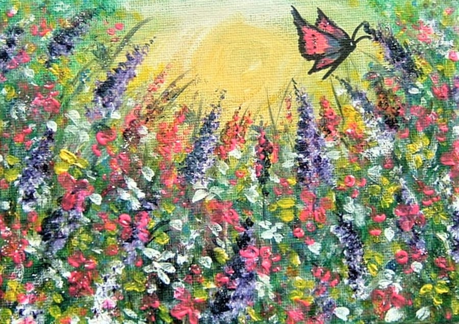 acrylic glitter painting ( ref F 190)