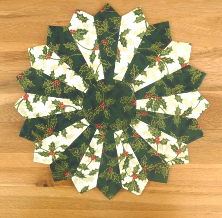 Christmas Table Mat In Festive Fabric