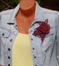 Handmade Felt Wool Flower Brooch – Soft Elegance - Image 2